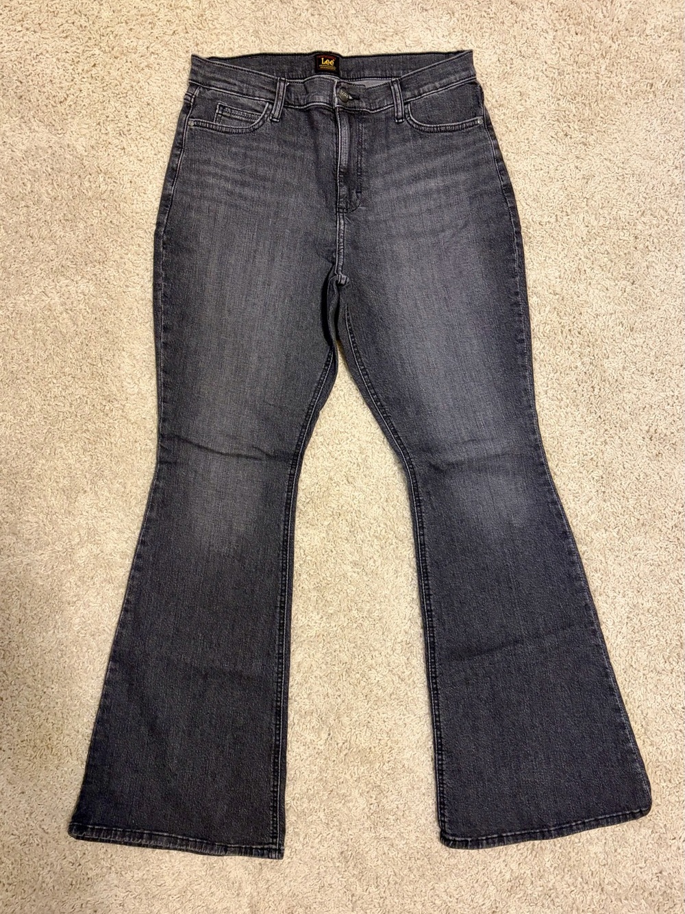 Lee Women's Charcoal Flared Jeans
